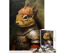 Puzzle de 1000 pièces pour Adultes représentant Un écureuil médiéval Jeu éducatif idéal pour Toute la Famille 38x26cm Un Cadeau Parfait et Une activité Amusante à Faire à la Maison en Famille