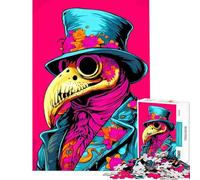 Puzzle de 1000 pièces pour Adultes représentant Un médecin de la peste et des Fleurs Un défi à relever en Famille Jeu Familial adapté aux Personnes de 14 Ans et Plus (38x26cm)