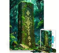 Puzzle de 1000 pièces pour Adultes représentant Un Monument forestier Ancien Jeu de mémoire et de Concentration Ajustement Parfait,Format Compact,idéal pour des Moments de Jeu en Famille (38x52cm)