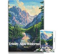 Puzzle de 1000 pièces pour Adultes,représentant Un Paysage Sauvage des Alpes de la Trinité États-Unis Un Jeu Artistique au Design soigné,Une véritable œuvre d'art à Offrir en Cadeau d'anniversaire