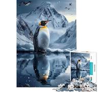 Puzzle de 1000 pièces pour Adultes représentant Un Pingouin de l'Antarctique Un Jeu éducatif Stimulant et Original (38x26cm)