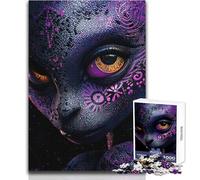 Puzzle de 1000 pièces pour Adultes, représentant Un Portrait d'extraterrestre au Design Complexe Jeu intellectuel, pour Une Femme ou Un Anniversaire Dimensions : 38x52cm
