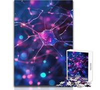 Puzzle de 1000 pièces pour Adultes, représentant Un réseau neuronal Jeu de réflexion Unique et Stimulant Décoration Murale, pour Un Anniversaire Dimensions:50x75cm.