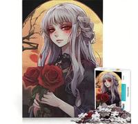 Puzzle de 1000 pièces pour Adultes, représentant Une Adorable Princesse Anime Jeu Impossible et Stimulant, idéal comme Cadeau 50x75cm