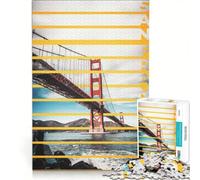 Puzzle de 1000 pièces pour Adultes représentant Une Affiche de San Francisco Jeu Manuel activités Amusantes à Faire à la Maison idéal comme Cadeau pour Toute la Famille 50x75cm