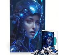 Puzzle de 1000 pièces pour Adultes, représentant Une Belle Fille sous Intelligence Artificielle, Jeu Impossible, activités Amusantes à la Maison, Cadeaux de Noël ou d'anniversaire 38x26cm