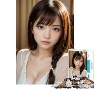 Puzzle de 1000 pièces pour Adultes représentant Une Belle Jeune Fille Japonaise Jeu éducatif et Stimulant idéal comme Cadeau pour Les activités familiales (Dimensions 38x52cm)