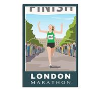 Puzzle de 1000 pièces pour Adultes, représentant Une coureuse du Marathon de Londres. Jeu éducatif Classique, Magnifique Puzzle décoratif de 52 x 38 cm.