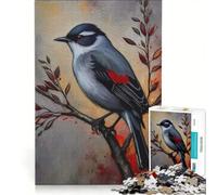 Puzzle de 1000 pièces pour Adultes représentant Une Fauvette sarde sur Une Branche Jeu éducatif Difficile et Stimulant idéal comme Cadeau 50x75cm