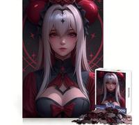 Puzzle de 1000 pièces pour Adultes représentant Une Fille d'anime aux Yeux Rouges Jeu de logique et de Divertissement Silencieux Assemblage sécurisé Idée Cadeau Parfaite (50x75cm)