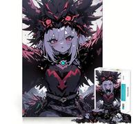 Puzzle de 1000 pièces pour Adultes,représentant Une Fille d'anime avec des Ailes de Corbeau Pièces aux découpes nettes,activité cérébrale stimulante,Divertissement Calme,Cadeau Artistique