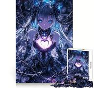 Puzzle de 1000 pièces pour Adultes représentant Une Fille d'anime enchaînée (38x52cm) Stimule la mémoire Un Cadeau de Noël de qualité Découpe de Haute qualité