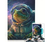 Puzzle de 1000 pièces pour Adultes, représentant Une Grenouille Astronaute dans l'espace Jeu éducatif et Stimulant intellectuel, idéal comme Cadeau 50x75cm