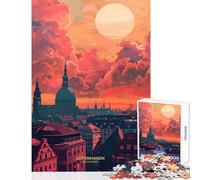 Puzzle de 1000 pièces pour Adultes représentant Une Magnifique scène de Copenhague Jeu de Construction à réaliser soimême idéal pour Un Anniversaire Un défi Stimulant à relever ! Dimensions 38x26cm
