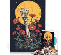 Puzzle de 1000 pièces pour Adultes représentant Une Main de Squelette tendue vers Le Haut Jeu de Construction pour s'amuser en Famille et renforcer Les Liens Amoureux 50x75cm