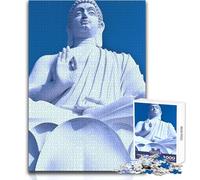 Puzzle de 1000 pièces pour Adultes, représentant Une Statue de Bouddha Jeu intellectuel, pour Un Anniversaire Dimensions 38x26cm