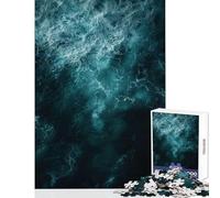 Puzzle de 1000 pièces pour Adultes représentant Une Vue aérienne des Vagues de l'océan Jeu éducatif et Relaxant idéal comme Cadeau d'anniversaire Dimensions 38x52cm
