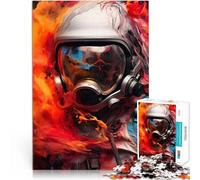 Puzzle de 1000 pièces pour Adultes Résumé des Flammes des astronautes Jeux Amusants Offrir en Cadeau à Toute la Famille 38x52cm