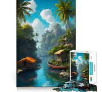 Puzzle de 1000 pièces pour Adultes « Rêves tropicaux », Jeu de logique à pièces ajustées, pour des Moments de détente et de Plaisir, Cadeau d'anniversaire idéal (38x26cm)