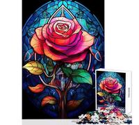 Puzzle de 1000 pièces pour Adultes « Roses et Éclat » Un Jeu éducatif idéal comme Cadeau d'anniversaire ou pour se détendre Chaque pièce est Unique Dimensions 50x75cm