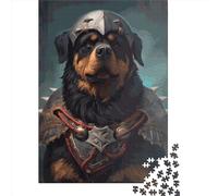 Puzzle de 1000 Pièces pour Adultes | Rottweiler Viking Puzzles | 1000 Pièces Puzzle Éducatif, Puzzle de Décoration de la Maison (75x50cm)