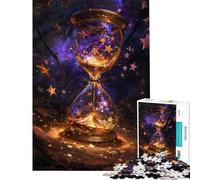 Puzzle de 1000 pièces pour Adultes Sablier Espace-Temps Activités ludiques à la Maison Décoration Murale Jeux relaxants Convient aux 14 Ans et Plus (38x52cm)