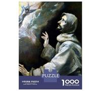 Puzzle De 1000 Pièces pour Adultes Saint Francis by El Greco Puzzle Adulte - Jeu De Réflexion - Améliore La Mémoire pour Les Joueurs 38x26cm/1000pcs