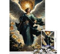 Puzzle de 1000 pièces pour Adultes Saint Gabriel Messager de Dieu à Assembler soi-même Jeu Familial Amusant avec des pièces de Formes aléatoires Parfaitement emboîtables Dimensions 50x75cm
