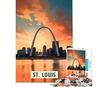 Puzzle de 1000 pièces pour Adultes Saint-Louis Jeu de réflexion captivant Jouet addictif pour cultiver la Patience Cadeau Amusant pour Femmes (Taille 38x52cm)
