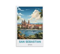 Puzzle de 1000 pièces pour Adultes - Saint-Sébastien, Espagne - Puzzle Classique de 1000 pièces pour Adolescents, garçons et Filles - 70 x 50 cm