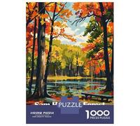 Puzzle De 1000 Pièces pour Adultes, Sam Houston Forest National Park, Divertissement Intérieur, Idée Cadeau Noël, Découpe Précise, 38x26cm/1000pcs