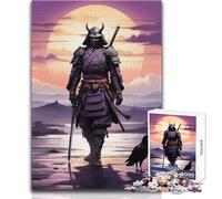 Puzzle de 1000 pièces pour Adultes - Samouraïs - Solitude et détente - Assemblage précis - Dimensions 38x26cm
