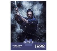 Puzzle De 1000 Pièces pour Adultes Samurai Puzzle Adulte Jeu Manuel Décoration Parfaite Jeu Stimulant Cadeaux 52x38cm/1000pcs