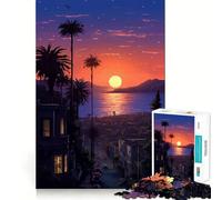 Puzzle de 1000 pièces pour Adultes San Francisco Evening Fine Joint Fun Smart Challenge Fun Quiet Game Time Birthday Hobby Gift (38x26cm)