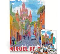 Puzzle de 1000 pièces pour Adultes San Miguel de Allende Jeu éducatif Difficile Cadeau d'anniversaire Original 38x26cm
