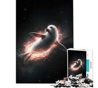 Puzzle de 1000 pièces pour adultes Sceau dans l'espace avec aura énergétique Activités amusantes à la maison jeu de réflexion pour passer le temps pendant les vacances Convient aux personnes de 14 ans