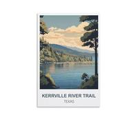 Puzzle de 1000 pièces pour Adultes : Sentier de la rivière Kerrville, Texas. Un Puzzle Stimulant, idéal pour Vos soirées Jeux ! 26 x 38 cm.