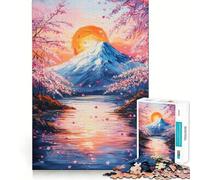 Puzzle de 1000 pièces pour Adultes Sérénité des Fleurs de Cerisier Jeu de Loisirs créatifs aux découpes précises,idéal pour résoudre des problèmes,Passer Un agréable Moment et décorer pour Noël