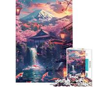 Puzzle de 1000 pièces pour Adultes Sérénité ﹨u Tranquillité Défi à compléter Décoration d'intérieur Jeux Amusants Convient aux 14 Ans et Plus (38x26cm)
