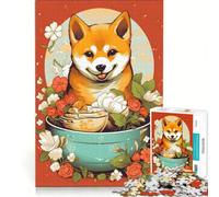 Puzzle de 1000 pièces pour Adultes Shiba Ramen Ruby Jouet à Monter soi-même pour s'amuser en Famille et renforcer Les Liens Amoureux 38x26cm