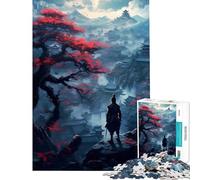 Puzzle de 1000 pièces pour Adultes Shogun Japonais et samouraïs Activités ludiques à la Maison Cadeaux pour Femmes Jeux familiaux Convient aux Personnes de 14 Ans et Plus (38x26cm)