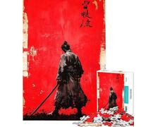 Puzzle de 1000 pièces pour Adultes Silhouette de Ronin Jeu Manuel Décoration intérieure Idéal comme Cadeau (Dimensions 38x52cm)