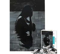 Puzzle de 1000 pièces pour Adultes Silhouette du Chagrin Jeu éducatif et ludique Défi Stimulant Idée Cadeau (Dimensions 38x52cm)
