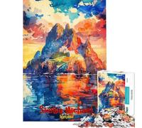 Puzzle de 1000 pièces pour Adultes Skelling Michael Art Poste Jeu de Puzzle Manuel Course de Vitesse idéal comme Cadeau pour Toute la Famille (Taille 50x75cm)