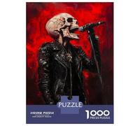 Puzzle De 1000 Pièces pour Adultes Skull Rocker -2 Puzzle pour Adultes, Jouet, Décoration Murale, Analyse Et Logique, Cadeaux Uniques pour Anniversaire Et Noël 38x26cm/1000pcs