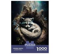 Puzzle De 1000 Pièces pour Adultes Sleeping Fox Puzzle pour Adultes, Jouet, Décoration Murale, Analyse Et Logique, Cadeaux Uniques pour Anniversaire Et Noël 70x50cm/1000pcs