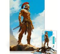 Puzzle de 1000 pièces pour Adultes Soldats Spartiates Jeu de réflexion Passe-Temps à la Maison Cadeau mémorable 38x26cm
