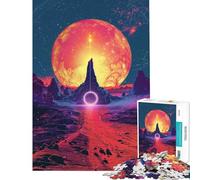 Puzzle de 1000 pièces pour Adultes Soleil Venu de l'espace Jeu de Construction pour Adultes Analyse et logique Cadeau Parfait pour Les Amateurs de Jeux (Dimensions 50x75cm)