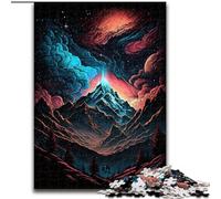 Puzzle de 1000 pièces pour Adultes, Sommet de Montagne Mystique, Assemblage de Motifs, activités Amusantes à la Maison, Cadeau d'anniversaire, Cadeaux de Voyage (26x38cm)