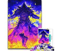 Puzzle de 1000 pièces pour Adultes - Sorcier de feu et d'énergie Sombre - Cadeau pour Femmes - Jeu Impossible à partir de 14 Ans - 38x26cm